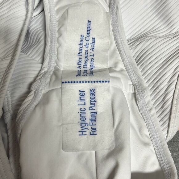 Andie The Paloma One Piece Swimsuit White Ribbed Square Neck XS Tall NWT Beach - Picture 10 of 10